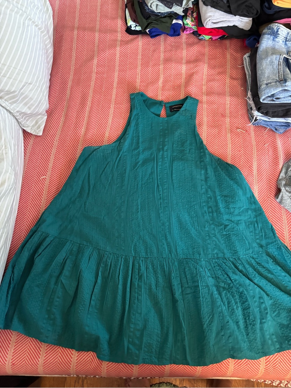 Urban Outfitters Sleeveless Teal Swing Dress